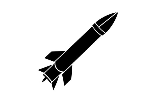 recommend clip art: missile silhouette vector illustration