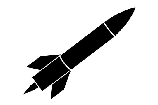recommend clip art: missile silhouette vector illustration