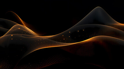 Gradient lines, flowing light waves
