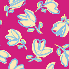 Pastel Abstract Floral Seamless Pattern Design