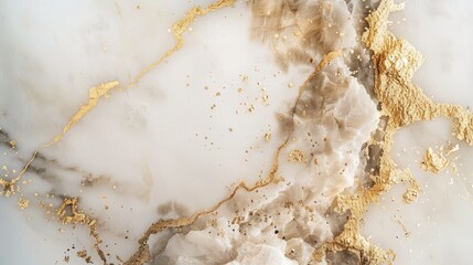 Luxurious marble surface adorned with gold accents, featuring a blank area for customizable text. Perfect for elegant presentations.