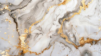 Opulent marble surface with refined gold embellishments, leaving an unoccupied space for customizable text. Ideal for sophisticated designs.