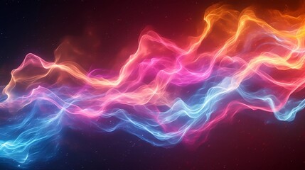 abstract background with streams of light trails, high detail