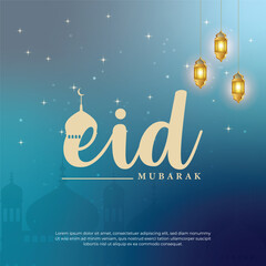 Eid Mubarak Social Media post Design 
