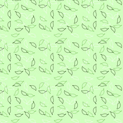 seamless pattern with leaves