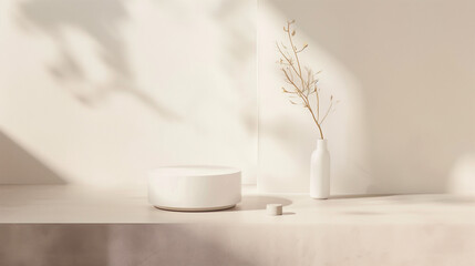 Clean lines and simplicity define this 3D podium, perfect for stylish product displays.

