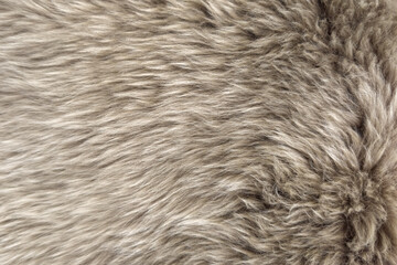 background gray long artificial fur light natural sheep wool grey white seamless cotton