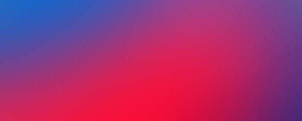 Obraz premium Blurred dark red and blue colour gradient background banner