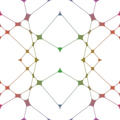 Stripes with multiple colors make up an image with a white background.