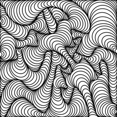 Abstract doodle lines, Abstract, Doodle, Doodle with black lines. Assemble as a picture Lines form a figure that has no definite shape. Black lines, White background.
