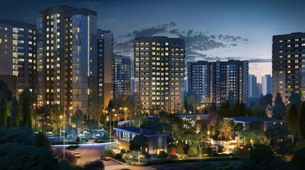 Fototapeta premium Create a hyper-realistic image of a modern real estate