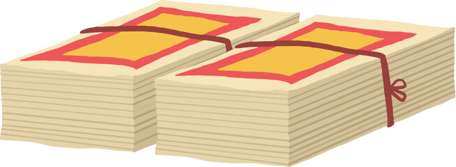 Ghost Festival paper money illustration