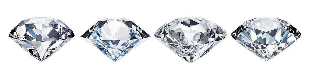 Dimond png cut out element set
