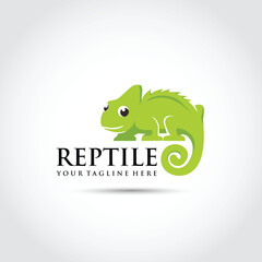 Reptile Logo Template. Vector Illustrator
