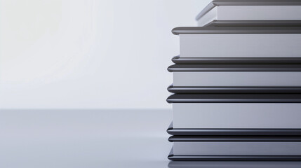 Neatly arranged kraft paper notepads against a white background, ideal for office, school, and documentation advertising.