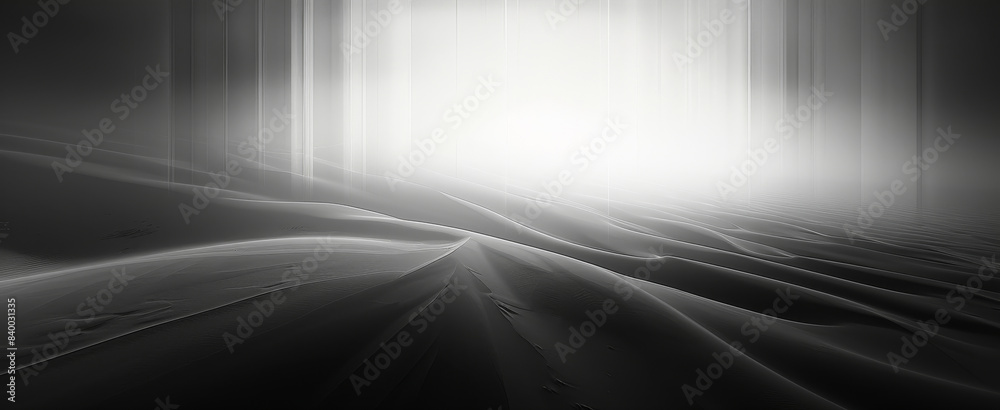 Poster clean black and white gradient background. generative ai.