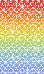 seamless mermaid scale pattern. Mermaid scale shiny glitter. Fish scale pattern background. holographic effect. Reflecting the shimmer light and creating gradient