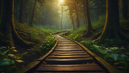 sunset in the mountains
