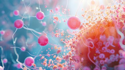 3D Rendering Illustration of Fertilization