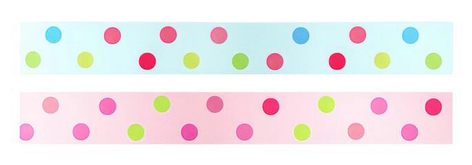 Cute washi tape png element set on transparent background