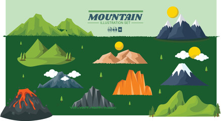 Mountain Illustration Set
