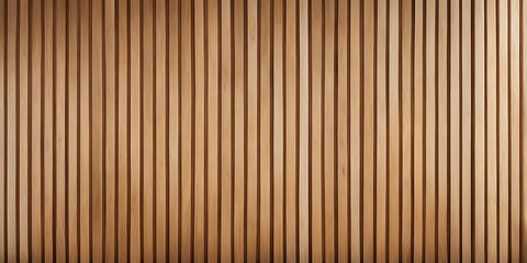 Fototapeta premium Vertical slats on wooden wall natural wood paneling texture for interior design