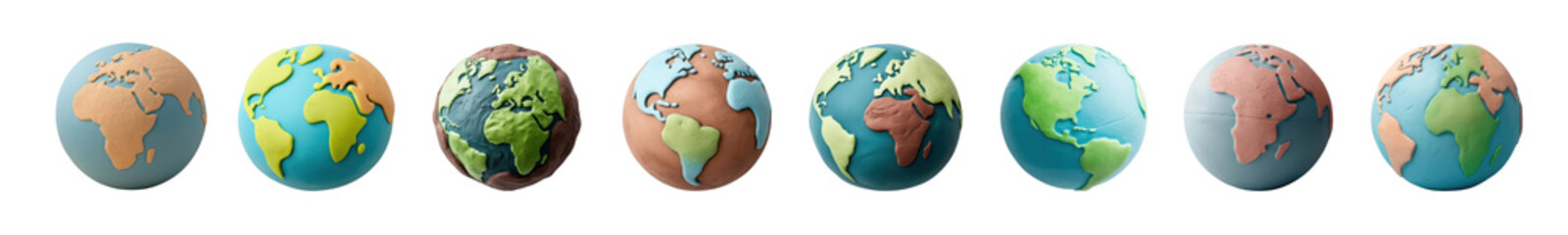 Naklejka premium Earth sphere png on transparent background