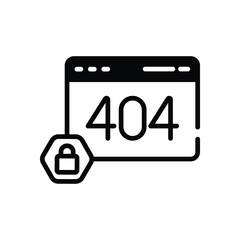 404 Error icon isolate whitebackground vector illustration