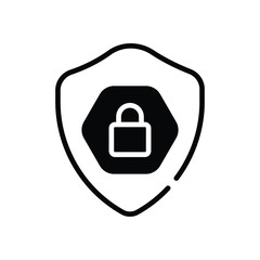 Security icon isolate whitebackground vector illustration