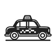 Taxi Car Vector, Taxi Cab silhouette