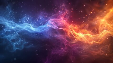 Obraz premium Vibrant Abstract Design Background with Geometric Patterns and Color Bursts