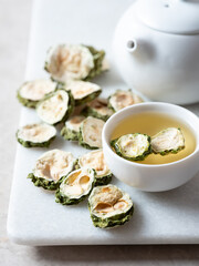 dried Bitter Melon and Bitter Melon Tea