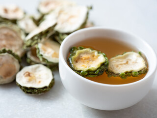 dried Bitter Melon and Bitter Melon Tea