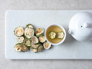 dried Bitter Melon and Bitter Melon Tea