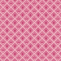 Pink Cat Or Dog Paw Pattern Background. Wallpaper.  Illustration. Valentine's Day. Animal. Backdrop
