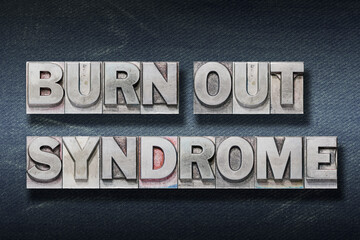 Naklejka premium burn out syndrome den
