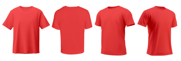 red t-shirt summer apparel set