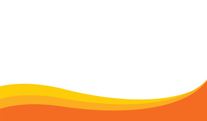 abstract orange wave background design template for banner poster