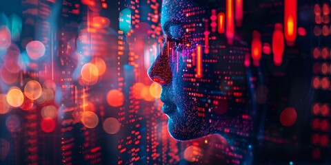 Cutting-edge AI technology analyzes stock market data in virtual space, aiding traders as a chat bot and revolutionizing the fintech industry.