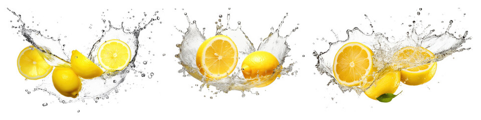 Lemon splash water food set