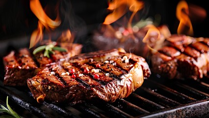 grilled steaks