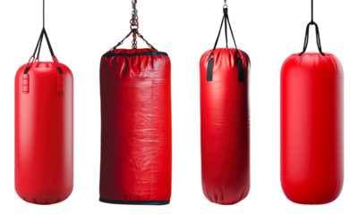 Punching bag png cut out element set