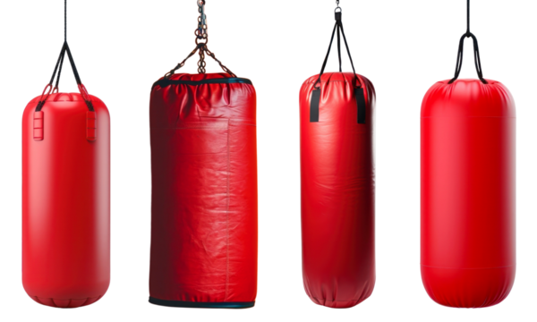 Punching bag png cut out element set