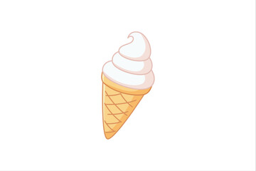 Ice Cream Flat Sticker Design