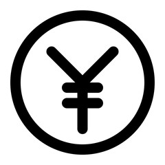 Obraz premium yen icon for illustration and design graphic
