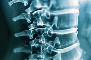 X-ray image of a spine
