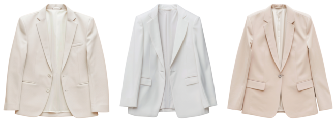 PNG pastel blazer formal apparel  cut out element set
