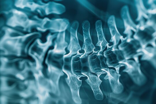 X-ray image of a spine