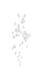 White dollar signs floating upward. Passive income stream generation concept. Making money graphic. 3d illustration.