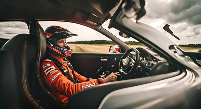Professional rally driver.
